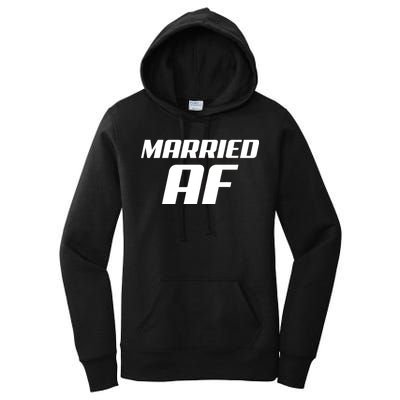 Married AF Funny Marriage Wedding Women's Pullover Hoodie