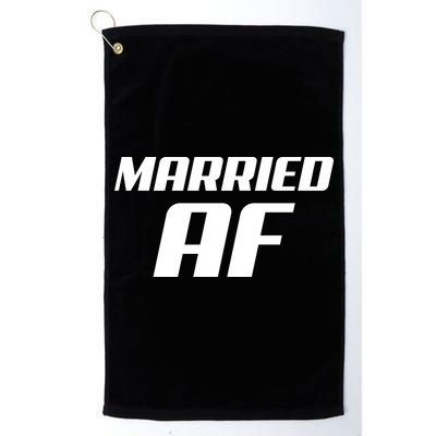 Married AF Funny Marriage Wedding Golf Towel