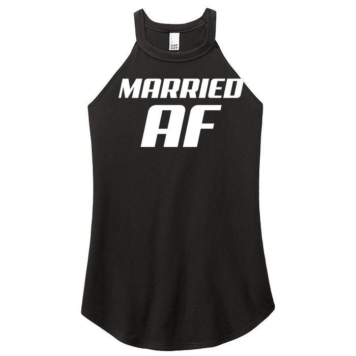 Married AF Funny Marriage Wedding Women's Perfect Tri Rocker Tank