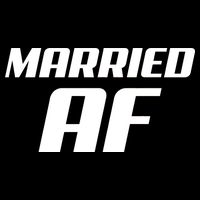 Married AF Funny Marriage Wedding Women's V-Neck T-Shirt