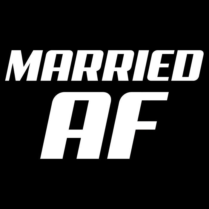 Married AF Funny Marriage Wedding Women's V-Neck T-Shirt