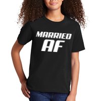 Married AF Funny Marriage Wedding Kids T-Shirt