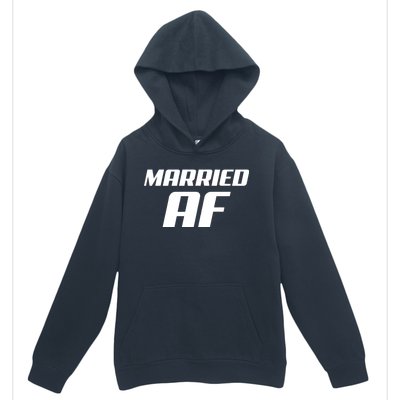 Married AF Funny Marriage Wedding Urban Pullover Hoodie