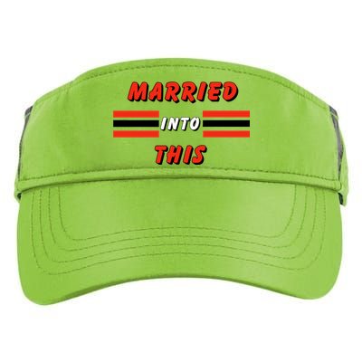 Married Into This Cleveland Football Fan Adult Drive Performance Visor