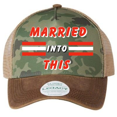 Married Into This Cleveland Football Fan Legacy Tie Dye Trucker Hat