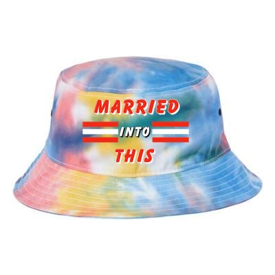 Married Into This Cleveland Football Fan Tie Dye Newport Bucket Hat