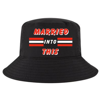 Married Into This Cleveland Football Fan Cool Comfort Performance Bucket Hat