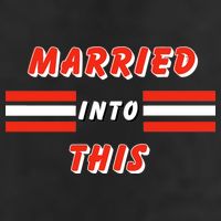 Married Into This Cleveland Football Fan 7 Panel Mesh Trucker Snapback Hat