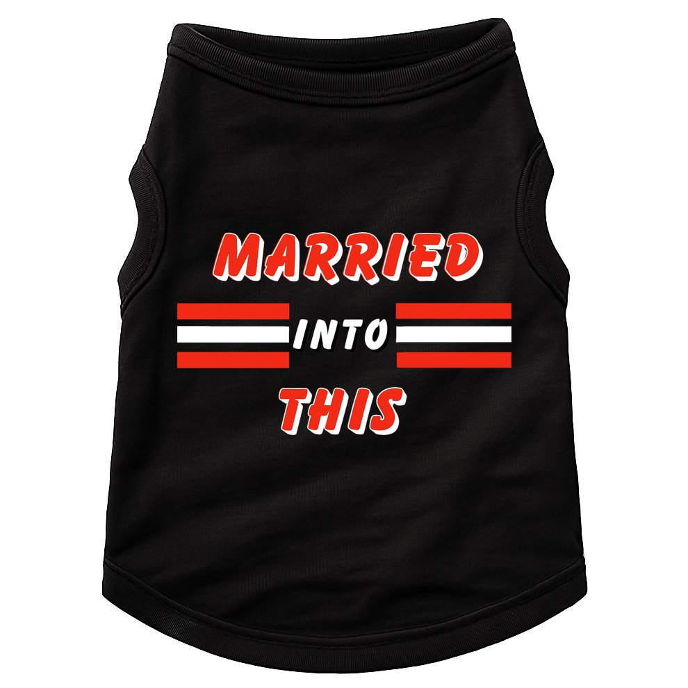 Married Into This Cleveland Football Fan Doggie Tank