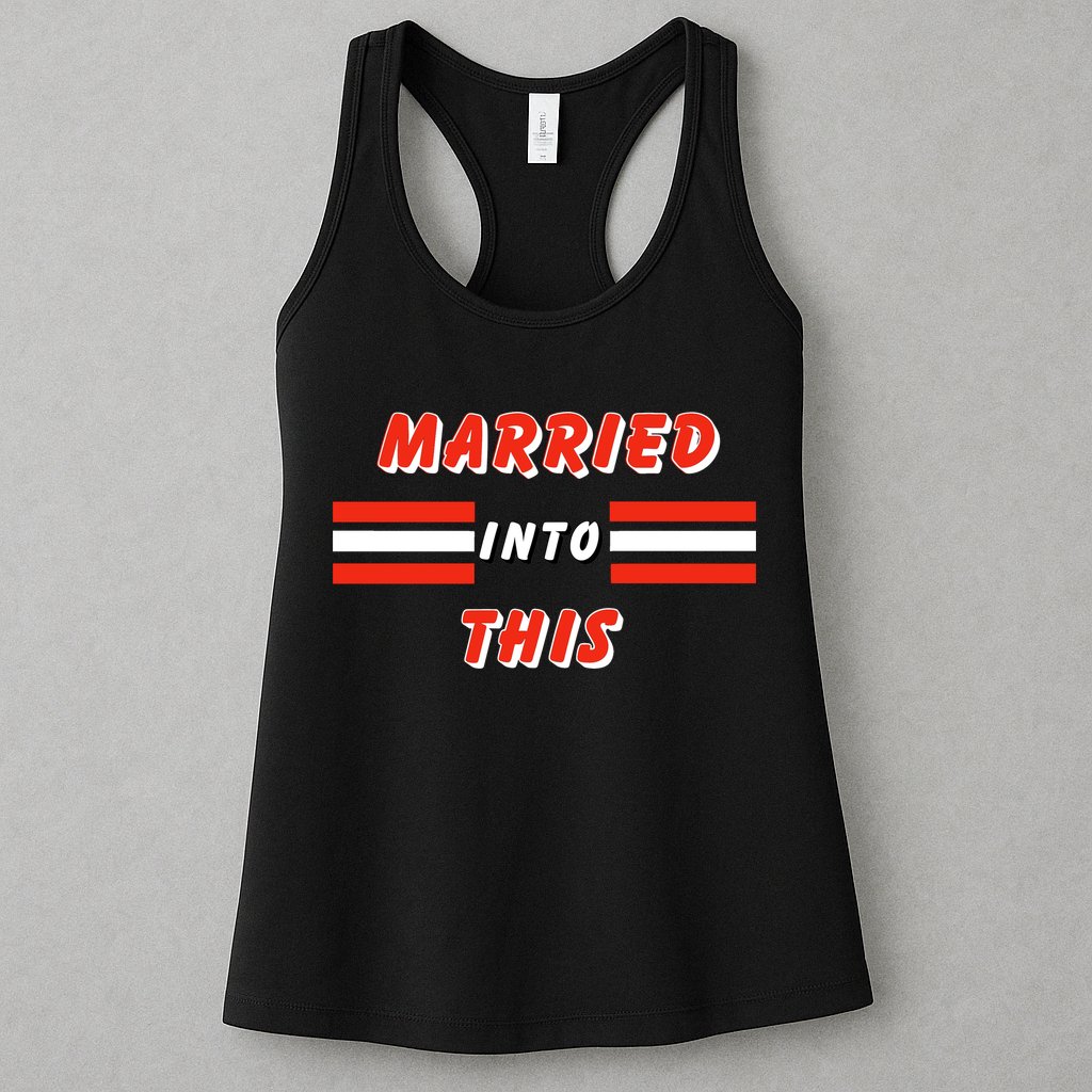Married Into This Cleveland Football Fan Womens Tank Top