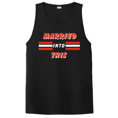 Married Into This Cleveland Football Fan PosiCharge Competitor Tank