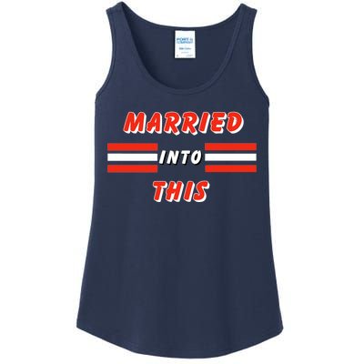 Married Into This Cleveland Football Fan Ladies Essential Tank