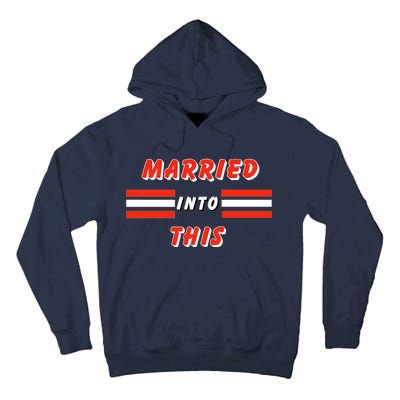 Married Into This Cleveland Football Fan Tall Hoodie