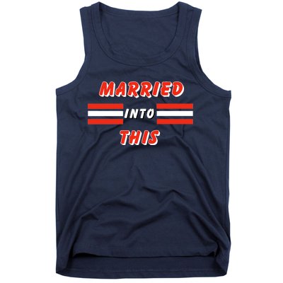 Married Into This Cleveland Football Fan Tank Top