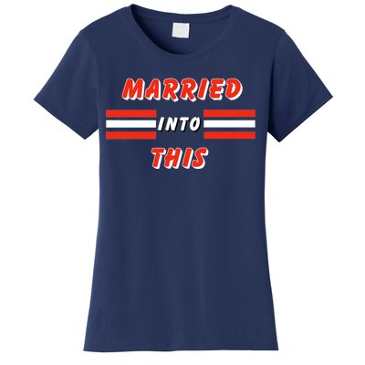 Married Into This Cleveland Football Fan Women's T-Shirt