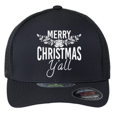 Marry Christmas Y'all Flexfit Unipanel Trucker Cap