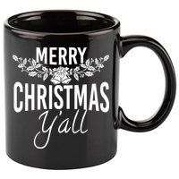 Marry Christmas Y'all 11oz C Handle Ceramic Mug
