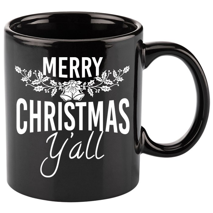 Marry Christmas Y'all 11oz C Handle Ceramic Mug