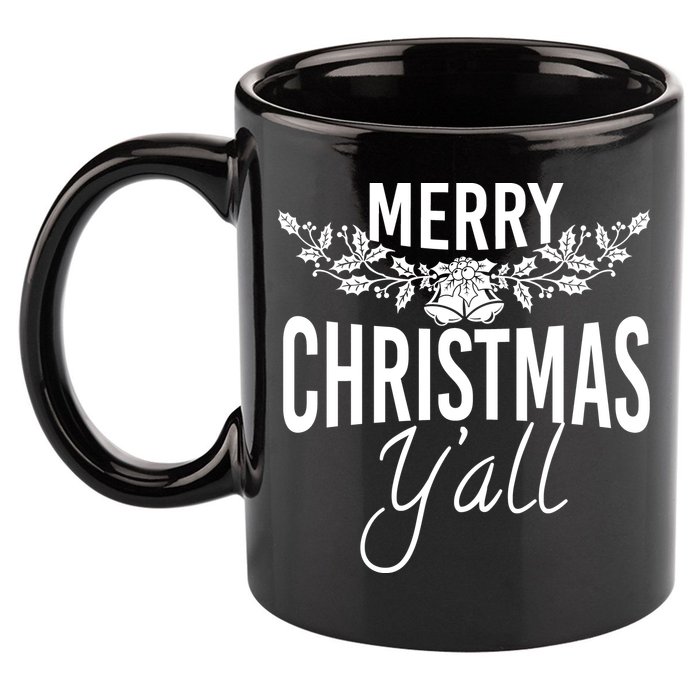 Marry Christmas Y'all 11oz C Handle Ceramic Mug