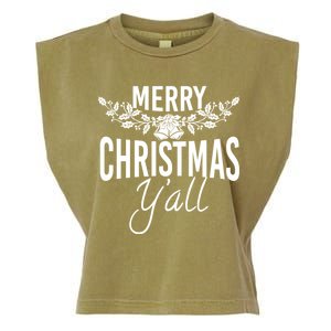 Marry Christmas Y'all Garment-Dyed Women's Muscle Tee