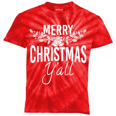 Marry Christmas Y'all Kids Tie-Dye T-Shirt