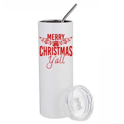 Marry Christmas Y'all Stainless Steel Tumbler