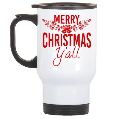 Marry Christmas Y'all Stainless Steel Travel Mug