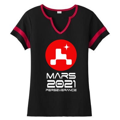 Mars 2021 Perseverance Ladies Halftime Notch Neck Tee