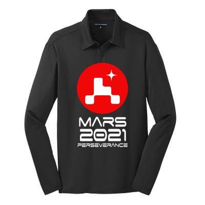 Mars 2021 Perseverance Silk Touch Performance Long Sleeve Polo