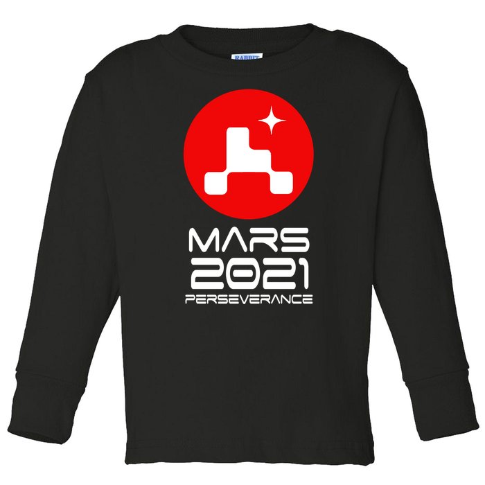 Mars 2021 Perseverance Toddler Long Sleeve Shirt