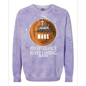 Mars Rover Landing Perseverance Colorblast Crewneck Sweatshirt