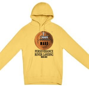 Mars Rover Landing Perseverance Premium Pullover Hoodie