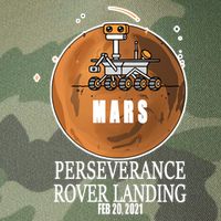 Mars Rover Landing Perseverance Legacy Tie Dye Trucker Hat