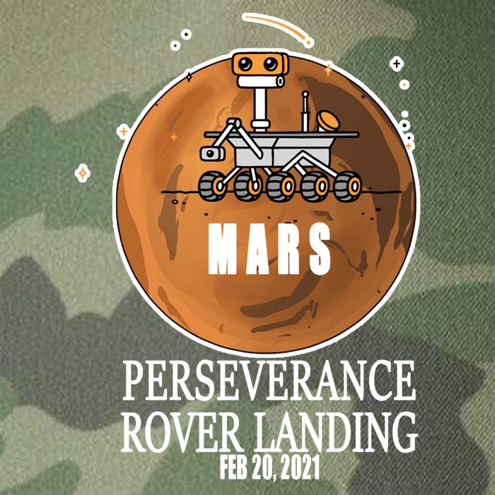 Mars Rover Landing Perseverance Legacy Tie Dye Trucker Hat