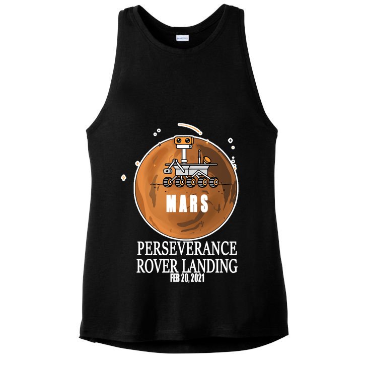 Mars Rover Landing Perseverance Ladies PosiCharge Tri-Blend Wicking Tank