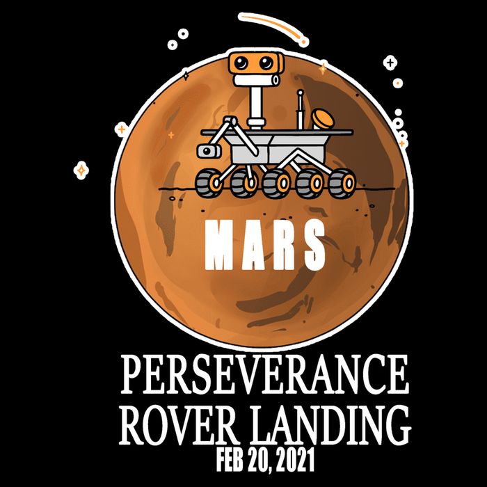 Mars Rover Landing Perseverance Cropped Pullover Crew