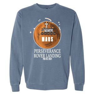 Mars Rover Landing Perseverance Garment-Dyed Sweatshirt