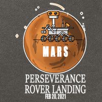 Mars Rover Landing Perseverance Cotton Canvas Backpack