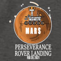 Mars Rover Landing Perseverance Vector Backpack