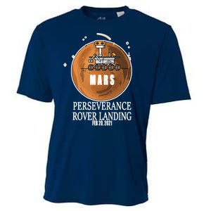 Mars Rover Landing Perseverance Cooling Performance Crew T-Shirt