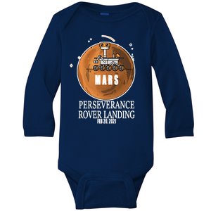 Mars Rover Landing Perseverance Baby Long Sleeve Bodysuit