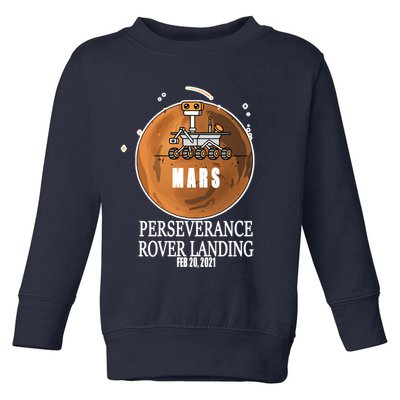 Mars Rover Landing Perseverance Toddler Sweatshirt