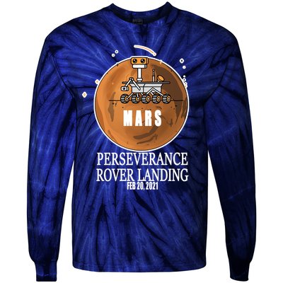 Mars Rover Landing Perseverance Tie-Dye Long Sleeve Shirt