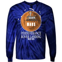 Mars Rover Landing Perseverance Tie-Dye Long Sleeve Shirt