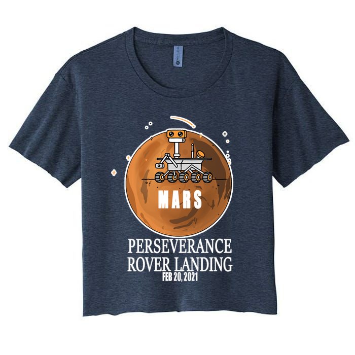 Mars Rover Landing Perseverance Crop Top