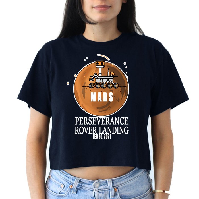 Mars Rover Landing Perseverance Crop Top