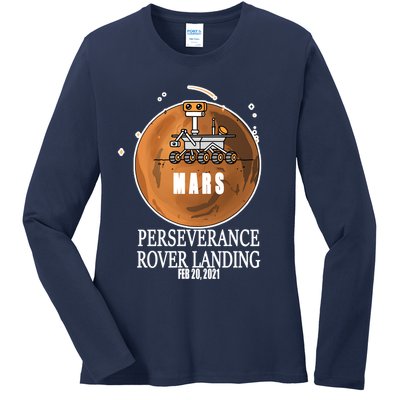 Mars Rover Landing Perseverance Ladies Long Sleeve Shirt