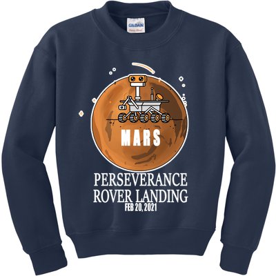 Mars Rover Landing Perseverance Kids Sweatshirt