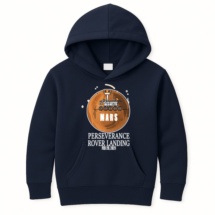 Mars Rover Landing Perseverance Kids Hoodie