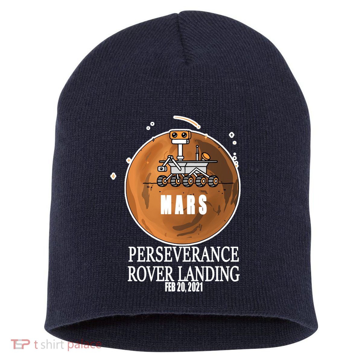 Mars Rover Landing Perseverance Short Acrylic Beanie